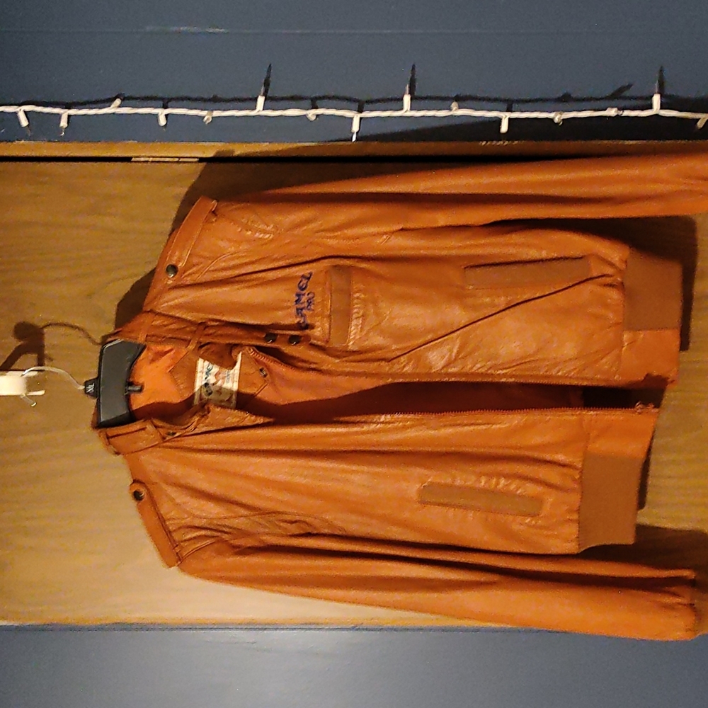 Vintage Camel Pro Leather Jacket